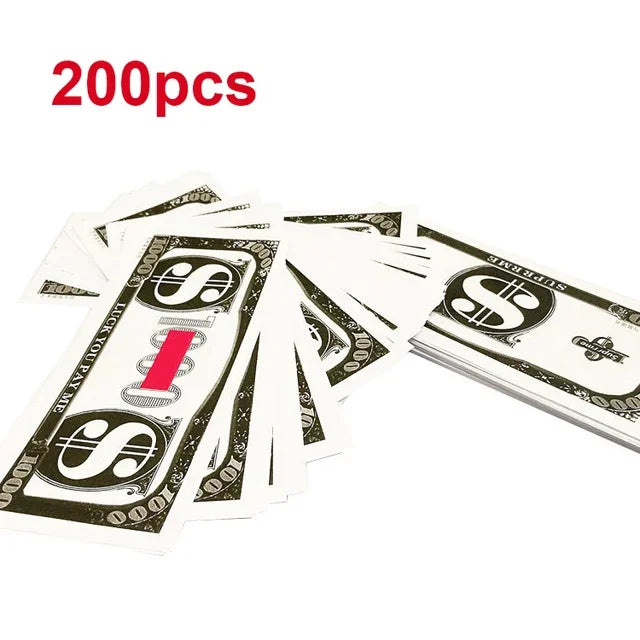 100PCS Cash Cannon Banknote Super Money Gun Shooter Toys For Party Game Wedding Birthday Party Christmas