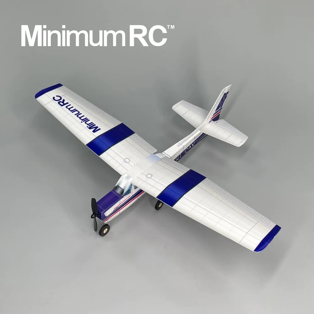 MinimumRC Plane Kit Blue Cessna152 360mm Wingspan 3 Channel Trainer Fixed-wing RC Airplane Outdoor Toys For Children Kids Gifts