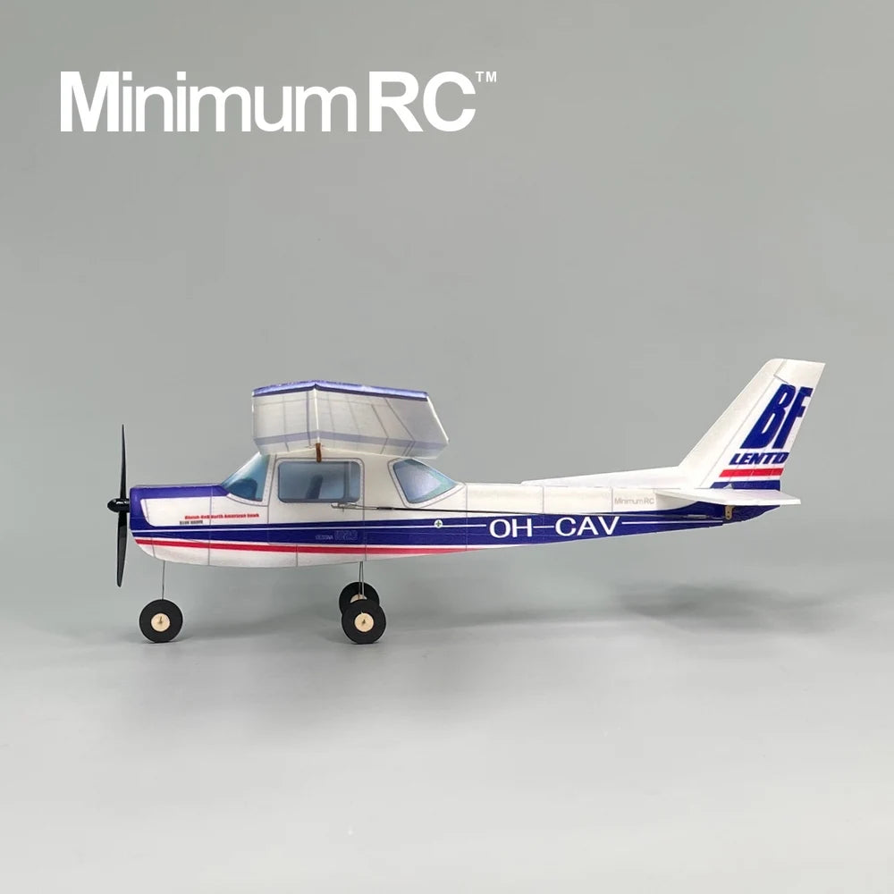 MinimumRC Plane Kit Blue Cessna152 360mm Wingspan 3 Channel Trainer Fixed-wing RC Airplane Outdoor Toys For Children Kids Gifts