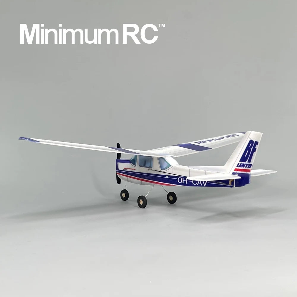 MinimumRC Plane Kit Blue Cessna152 360mm Wingspan 3 Channel Trainer Fixed-wing RC Airplane Outdoor Toys For Children Kids Gifts